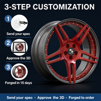 Jantes forgées 2 pièces 18-24 pouces à déport profond multi-rayons 5x112 5x114.3 5x120 pour BMW M3 Audi RS4
