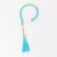 Imitation Perle Perles De Verre 99pcs Pendentif Gland Islamique Musulman Tasbih Perles De Prière Chapelet Tasbih Eid Mubarak Tasbeeh
