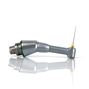Moteur électrique dentaire pour canaux radiculaires, mini-tête coudée 1,8 mm, forme d'aiguille, rapport de réduction 16:1, couleur argent, certifié CE - Product Image 1