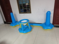 Ensemble de filet de volley-ball et de basket-ball de piscine flottante pour jeu de natation