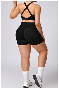 RUIQUWIN 2025 Solid Eco-Friendly Breathable Quick Dry 5 Piece <b>Flare</b> Yoga Set for Women Plus Size - Product Image 3