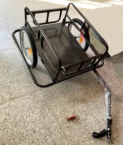 <span class=keywords><strong>Remorque</strong></span> de vélo <span class=keywords><strong>pliable</strong></span>, porte-bagages, rangement, transport, <span class=keywords><strong>remorque</strong></span> de vélo en acier noir avec attelage universel - Product Image 3