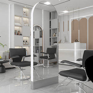 Gran oferta, muebles de salón de peluquería de longitud completa grandes, maquillaje de peluquería, espejo de salón de belleza Led - Product Image 5