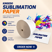 Papier de sublimation par transfert thermique, papier blanc, séchage rapide, impression numérique, rouleau jumbo pour vêtements avec un taux de transfert de 98%