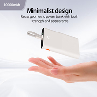 Power Bank dengan Kabel Terintegrasi Pengisian Daya Nirkabel Cepat Power Bank 10000Mah Pengisi Daya Ponsel untuk Smartphone