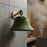 Chapeau de sauna en feutre de laine mérinos 100% doux de luxe, directement de l'usine, avec logo et couleur personnalisés pour spa, soins capillaires, bain et douche