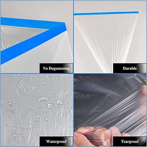 Giấy <span class=keywords><strong>Pe</strong></span> Bảo Vệ Băng Dán Trước Màu Xanh Uv 14 Ngày 1100Mm Màng Che - Product Image 3