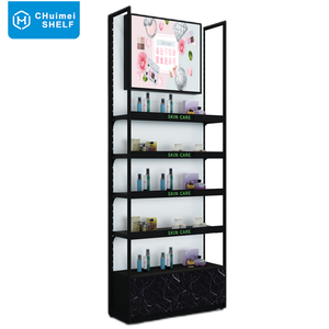 High Quality Cosmetic Wall Display Stand Shopping Mall Showcase Perfume Store Cosmetic Display Cabinet For Wholesale