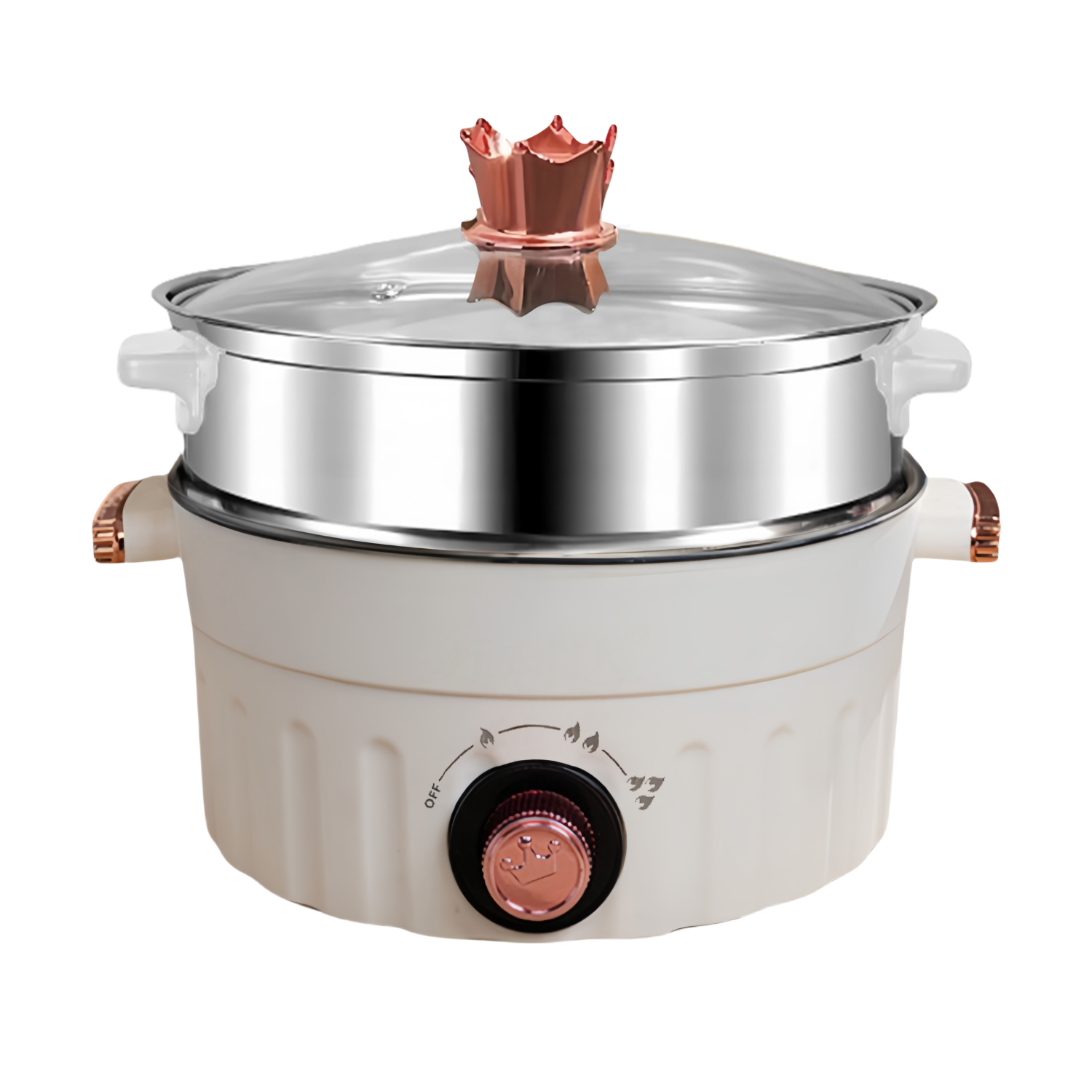 White-20-28CM-Stainless Steel Steamer Basket