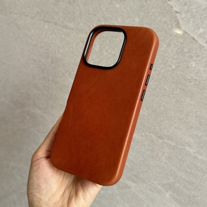 Yubo Da Sang Trọng Sáp Dầu Da Trường Hợp Điện Thoại Kim Loại Máy Ảnh Khung Da Từ Trường Hợp Đối Với iPhone 16 Pro 16 Pro Max - Product Image 3