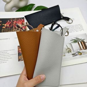 Popular Pu Leather Sunglasses Travel Portable Eyeglass Sleeve Reading Protective <b>Glasses</b> <b>Case</b> - Product Image 2