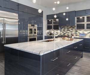 Gabinetes de Cocina Modulares Modernos de Alto Brillo Personalizados para Apartamentos y Villas, Origen China - Product Image 5