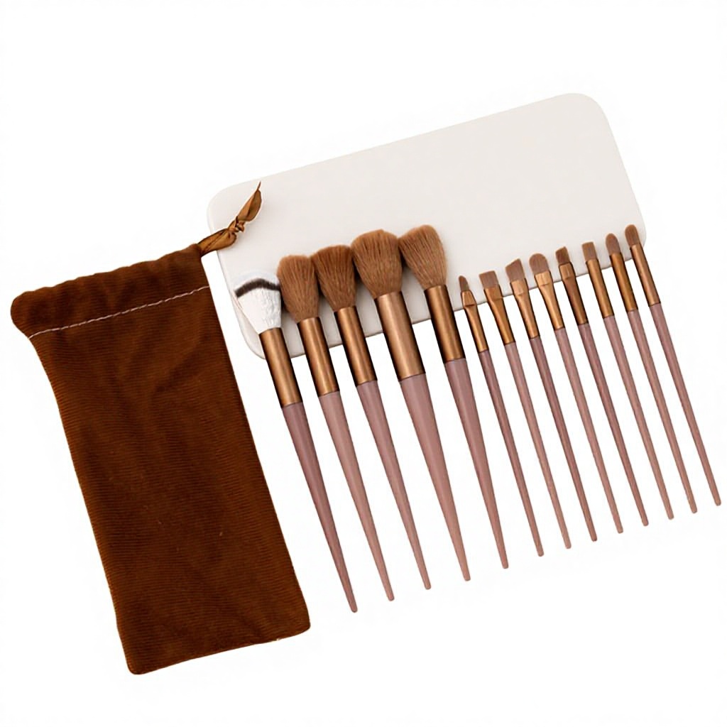 13 curry color brush cloth bag