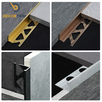 Profilé d'angle décoratif Prolink en métal pour carrelage, bande de finition murale et de sol en aluminium/acier inoxydable, sur mesure