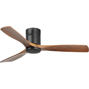 Nordic Life Smart Inverter Ceiling Fan Light With Led Wood Blade Flush Mount For Living Room - Product Image 4