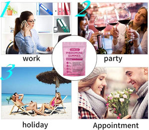 Gomas de Feromônio OEM Suplemento Natural para Equilíbrio Hormonal com Casca de Ulmeiro e Raiz de Maca para Mulheres e Homens - Product Image 5