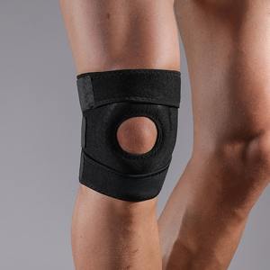 Rodillera Deportiva de Neopreno Negra Transpirable con Soporte Rotuliano Unisex para Levantamiento de Pesas, Ciclismo, Running y Fitness - Product Image 2