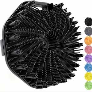 1pc Durable Eco-Friendly Soft Silicone Exfoliating Body Cleansing <b>Brush</b> <b>Shower</b> Scrubber with Gentle Massage for Bath - Product Image 4