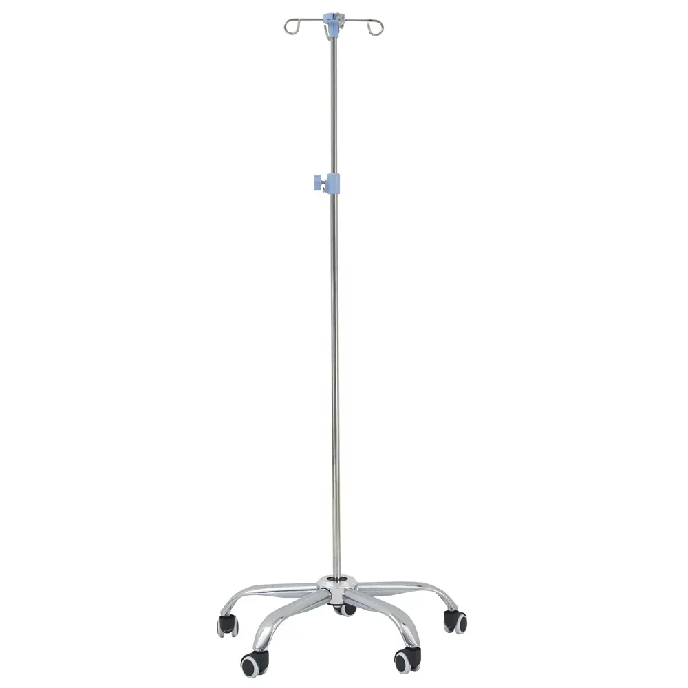 Medical hanging iv drip stand,Hospital iv pole for infusion tranfusion Saline Stand SP-41
