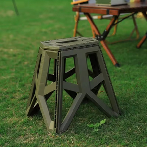 Outdoor Portable Folding Chair High Footed <b>Stool</b> Camping Portable <b>Plastic</b> Casual Fishing Chair Customization - Product Image 1