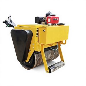 Rodillo Compactador Kejie de 1 Tonelada con 3 Ruedas de Acero, Bomba y Motor Hidráulicos Completos de 75kW para Césped y Pavimento - Product Image 1