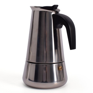 Olla de <span class=keywords><strong>Moka</strong></span> de acero inoxidable de estilo italiano, estufa de inducción, Espresso - Product Image 6