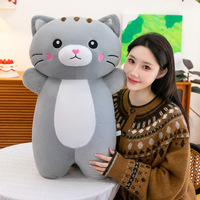 Jouets en peluche en PP en gros : Chat, Éléphant, Compagnons de jeu pour bébés, Coussin long de confort, Cadeau d'anniversaire, Décoration d'intérieur, Adorables poupées