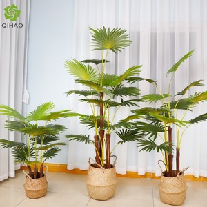 Qihao Palmier artificiel en pot, haute simulation, décoration intérieure pour maison, bureau, restaurant, lot multi-pièces - Product Image 2