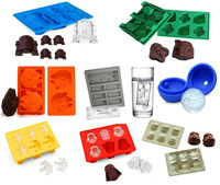 Nouveau moule en silicone pour glaçons série Guerres des étoiles Death Star, 8 empreintes en forme d'étoile, certification qualité alimentaire