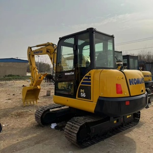 Mini-excavatrice Komatsu56 d'occasion, 6 tonnes, moteur d'origine, avec boîte de vitesses, pompe PLC, EPA, vente flash, livraison rapide - Product Image 2