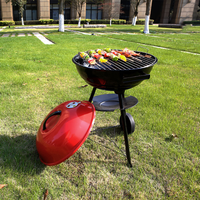 YUEYOU Outils de barbecue pliables jetables pour charbon de bois, pour grillades en extérieur, compatibles Kamado et Apple Grill, faciles à assembler et à nettoyer, finition émaillée, résistants à la flamme