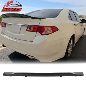 Alerón Trasero Estilo R para Acura TSX Sedán 2009-2014, Negro Brillante - Product Image 1