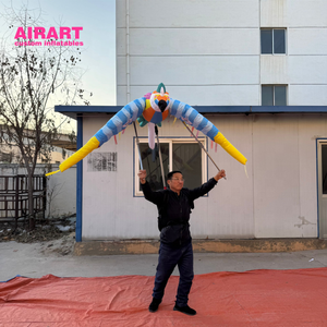 Marioneta de Pájaro Loro Inflable Colorida para Publicidad y Espectáculos Circenses - Product Image 4