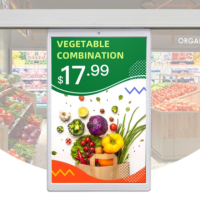 Ultra Wide Screen Monitor Bar Lcd With Double Side Advertising Wifi Android 10.1 Inch Shelf Price Label Display Eas Systems