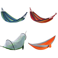 Hamac élargi anti-roulement en toile, chaise suspendue portable pour camping extérieur en tissu parachute pour deux personnes