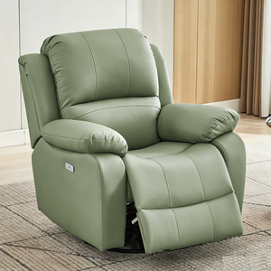 Fauteuil inclinable relaxant à bascule et pivotant, en tissu ou cuir, design moderne, à commande manuelle, prix usine - Product Image 3