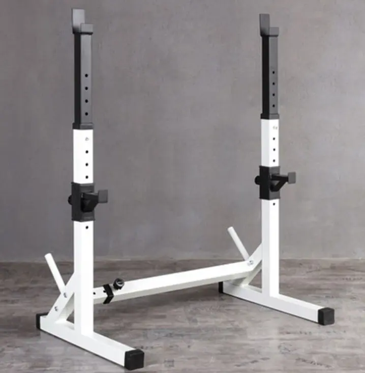 Commercio all'ingrosso squat rack regolabile attrezzature per il fitness bilanciere cremagliera di forma fisica di sollevamento pesi panca squat rack