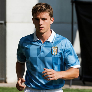 Custom Light Sport Shirt Origineel Dry Fit Retro Voetbalshirt met Kraag Unisex - Product Image 4