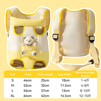 Sac de poitrine portable pour chien chat, petit sac à dos pour animal de compagnie pour la sortie, vente en gros printemps été transporteur léger pour animaux de compagnie avec sangle réglable
