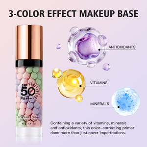 Crema Correctora de Triple <span class=keywords><strong>Color</strong></span> SPF50 PA++, Protector Solar, Corrector de <span class=keywords><strong>Color</strong></span>, Todo en Uno, Hidratante e Hipoalergénico - Product Image 1