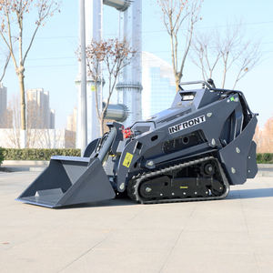 INFRONT Euro 5 EPA Kubota Diesel <span class=keywords><strong>Skid</strong></span> Steer YF360 YF380 360kg 480kg Mini <span class=keywords><strong>Track</strong></span> <span class=keywords><strong>Skid</strong></span> Steer <span class=keywords><strong>Loader</strong></span> 400KG Dengan Forest Mulcher - Product Image 3