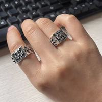 Bague Croisée Vintage pour Hommes Style Hip Hop Punk Tendance Design Ouvert en Alliage – Vente en Gros Europe et Amérique