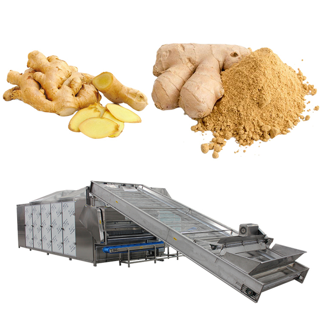 Automatic Mesh Belt Ginger Onion Garlic Herb Carrots Powder Grinding Processing Machine New Product 2020 Customized Provided /