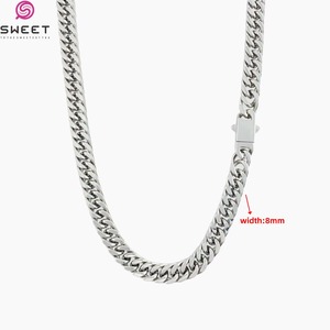 Collar Cubano 2026 de Acero Inoxidable 316L Chapado en Oro, Venta al por Mayor para Hombres y Mujeres - Product Image 4