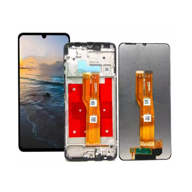 For A07 4G A075F LCD Display Touch Screen Digitizer Assembly for Mobile Phones Black >6"