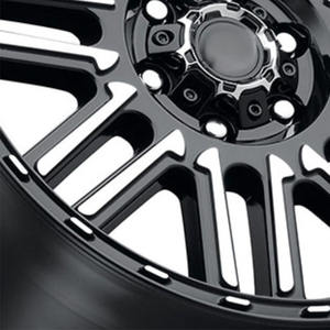 Ruedas todoterreno <span class=keywords><strong>15</strong></span> 16 17 18 19 pulgadas ruedas negras de radios múltiples para camiones y vehículos todoterreno para Toyota Land Cruiser Hummer H2 - Product Image 6