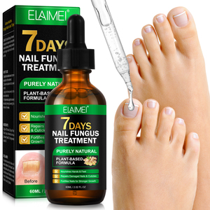 ELAIMEI Private Label 60ml naturale 7 giorni trattamento fungino dello zenzero unghie riparazione olio siero originale per la crescita rapida delle unghie siero - Product Image 4