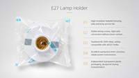 Douille de lampe E27 plate en bakélite 4A250V, support mural ou de plafond, accessoires d'éclairage domestique