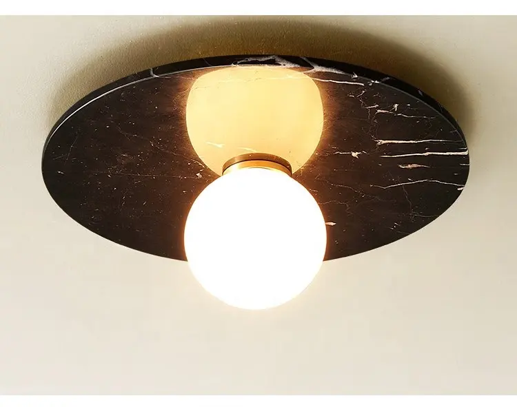 stone ceiling lights for living room nordic modern round led light lamp waterproof led ceiling light