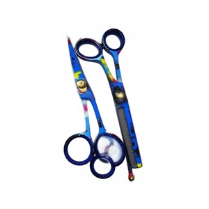 ASAP Professional 6" Right Handed Eco-Friendly Stainless Steel Medium Handle Blunt-Sharp Tip <b>Thinning</b> <b>Hair</b> <b>Scissors</b> Set <b>Scissors</b> - Product Image 1